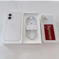 SIMフリー iPhone16 128GBホワイト 最大容量100% おまけ付き