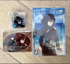 進撃の巨人 カラオケの鉄人 海 ポストカード アクリルストローチャーム ミカサ