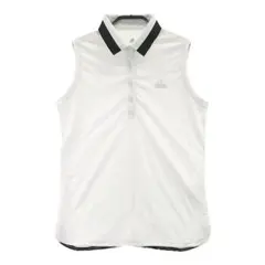 ✈ アディダス　adidas GOLF　ノースリーブ　ポロシャツ　L　白　ゴルフ