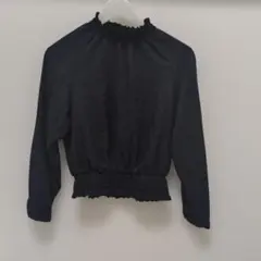 Rouge vif濃紺 長袖 トップス ゴム入りのサムネイル