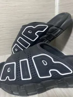 NIKE ナイキ エア モア アップテンポ スライド スニーカー ブラック