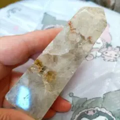 天然石桜瑪瑙ピンクアメジスト共生ポイント8.8センチ