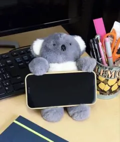 【美品】コアラぬいぐるみスマホスタンド