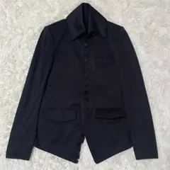 美品 QL Mansion Maker ナポレオンジャケット 黒 ストレッチ