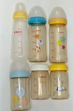 pigeon ピジョン 哺乳瓶 プラスチック 6本セット