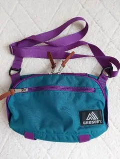 ✨極美品✨GREGORY グレゴリー　ショルダーバッグ ブルーグリーン/パープル