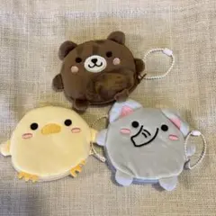 アニマルコインケース　3個