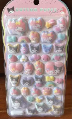 【新品】マイメロディ　クロミ コットンパフィシール サンリオ　クラックス正規品