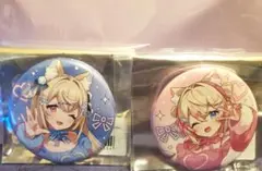 ホロライブ 原宿 缶バッジ 2種 フワモコ フワワ モココ - メルカリ