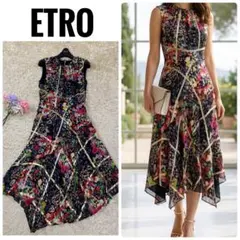 ETRO花柄 ノースリーブ ワンピース 2026年最新】Etro 柄：花柄 レディース ノースリーブ シャツワンピース