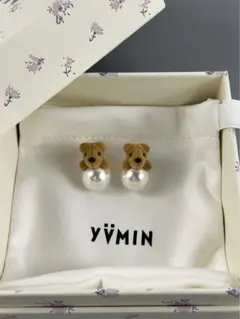 YVMIN テディベア リング くまのぬいぐるみ クマ 指輪 人工パール