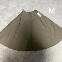 UNIQLO ユニクロ　コットン　サーキュラースカート　ベージュ　Mサイズ