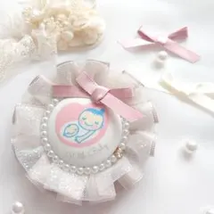 ♡きらきらチュール♡マタニティロゼット マタニティマーク 両面マタニティマーク