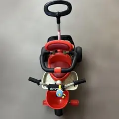 美品 HUMMER 三輪車 カジキリ押し棒付き イエロー 手押し棒付き - メルカリ