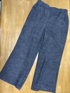 グレー系 ショート丈 カジュアルパンツ