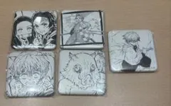 鬼滅の刃 ダイニング お楽しみくじ スクエア缶バッジ 炭治郎 善逸 禰