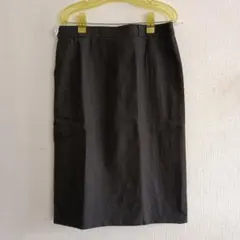 ダークグレー woolタイトスカート