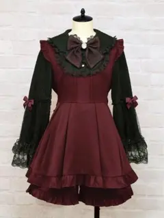 Amavel Princess Sleevesセットアップ ボルドー