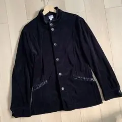 極美品　ARMANI COLLEZIONI ベロアジャケット　XL ネイビー