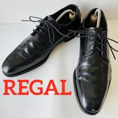 REGAL リーガル 黒 Uチップ 24.5cm 除菌・消臭済みのサムネイル