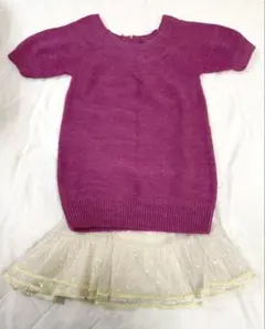 ココディール　ワンピース　セットアップ　ニット　フリルスカート　スカート