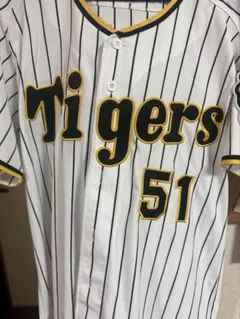 阪神タイガース ユニフォーム 中野拓夢 背番号51 Lサイズ ミズノ