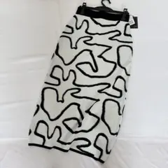 定価17000円◆新品タグ付き◆ヤマダヤ◆ ウェーブ柄パイルタイトスカート