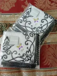 HANAE MORI タオルハンカチ 2枚セット