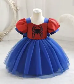 スパイダーマン ドレス 青と赤