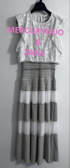 MERCURYDUO✖️ZARA レディースノースリーブワンピースのサムネイル