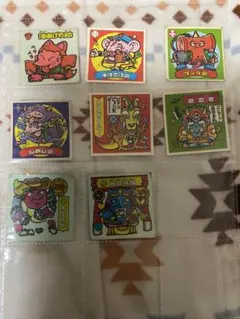 当時物 昭和レトロ ビックリマンシール、ふるた開運 シール妖怪シールなど8枚