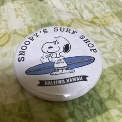 SNOOPY'S SURF SHOP 缶バッジ ハレイワ スヌーピー ハワイのサムネイル