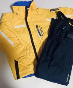 DESCENTE 子供用スキーウェア イエロー