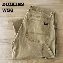 ディッキーズ ダックペインターパンツ ブラウン ベージュ W36 L30 古着のサムネイル