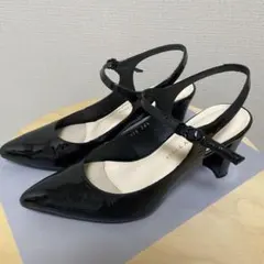 NEO RHYTHM ストラップパンプス ブラック 24.5cmのサムネイル