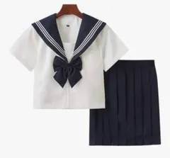 セーラー服上下 amazon ネイビー Lサイズ コスプレ用　リボ