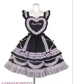 Angelic Pretty 肩リボンジャンパースカート（ドット） - メルカリ