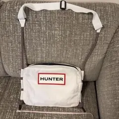 再度お値下げ‼️HUNTER ショルダーバッグ ホワイト新品未使用のサムネイル