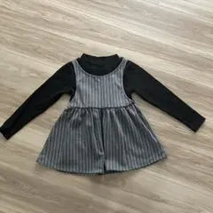 ストライプ長袖ワンピース 120サイズ