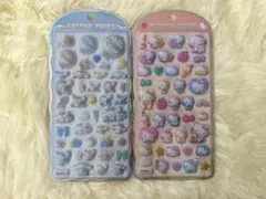 【国内正規品】コットンパフィ　シナモロール・ハローキティ 2枚セット
