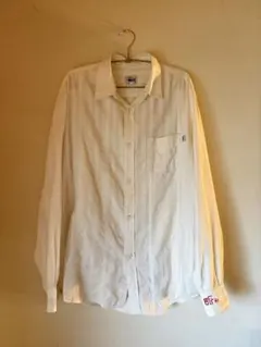 OLD 90s Stüssy ストライプ 長袖シャツ ホワイト XLのサムネイル