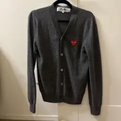 PLAY COMME des GARCONS グレー カーディガン Sのサムネイル