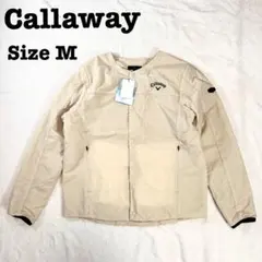 新品　Callaway キャロウェイ　撥水中綿ブルゾン　ストレッチナイロン　M