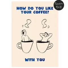 キャンバスアート ファブリックポスター カフェ ミッドセンチュリー