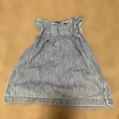 GAP デニム フリル袖ワンピース 2歳用