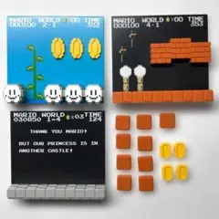 スーパーマリオブラザーズ　ステージフィギュア　ファミコン　任天堂　ゲーム　ソフト