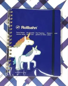 【Web Shop限定】ロルバーン　ポケット付メモ L ユニコーン ブルー