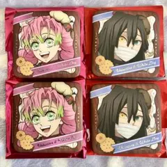 鬼滅の刃 バレンタイン ギフト缶バッジ 甘露寺蜜璃 伊黒小芭内 4点