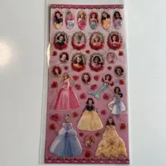 ディズニープリンセス 立体シール　平成レトロ　ディズニーストア