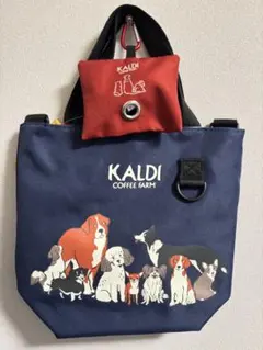 KALDI 犬イラストおさんぽバック　 トートバッグ